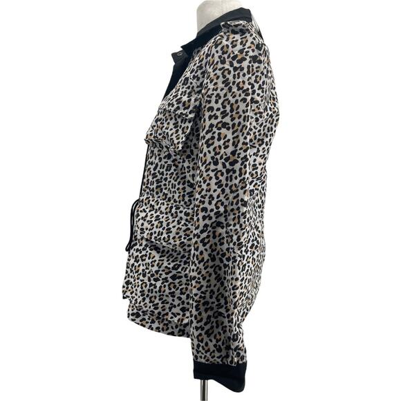 Vigoss Women's Leopard Animal Print Anorak Light Jacket Size XS NEW - Picture 4 of 7